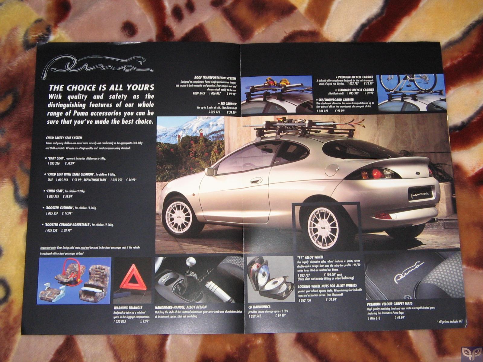 My Ford Puma Literature Collection. - Pumapeople
