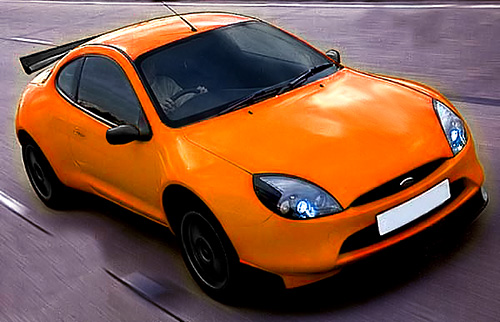 Red Ford Puma With Racing Body Kit 